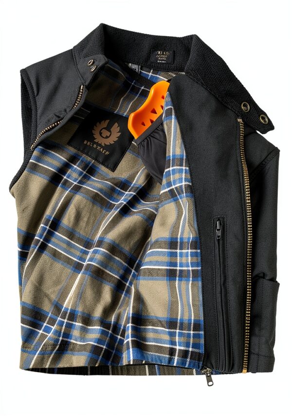 Belstaff Roberts Veste Motorycle Wax, schwarz, 4XL-4