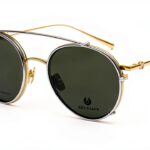Belstaff Monture de lunettes + lunettes de soleil JAGGED-CLIP-ON-DORAD-GRIS Ø 53 mm Clip On - Marque EAN : 4897083890828, multicolore, Medidas: 10 x 10 x 10 centímetros-0