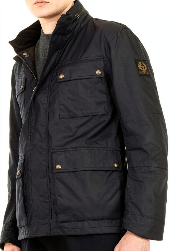 BELSTAFF Kelland Waxed Jacket Dark Navy pour Homme-5