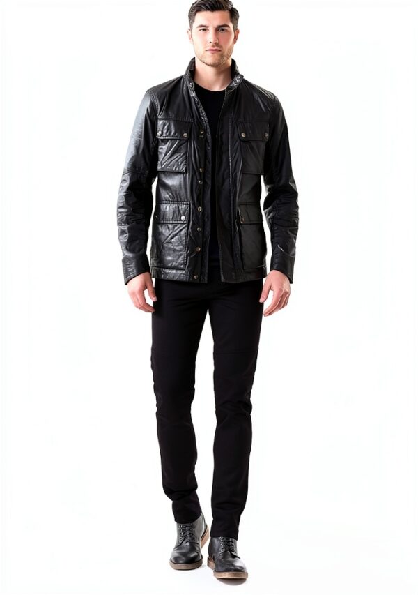 BELSTAFF Kelland Waxed Jacket Dark Navy pour Homme-2