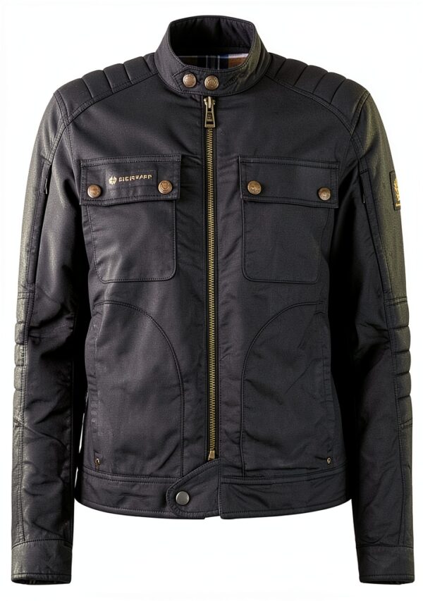 Belstaff Roberts Veste Motorycle Wax, schwarz, 4XL-0