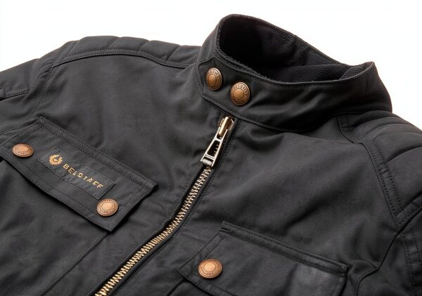 Belstaff Roberts Veste Motorycle Wax, schwarz, 4XL-1