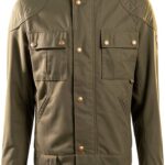 Belstaff Brooklands 2.0 Veste ciré de moto Vert foncé S-0