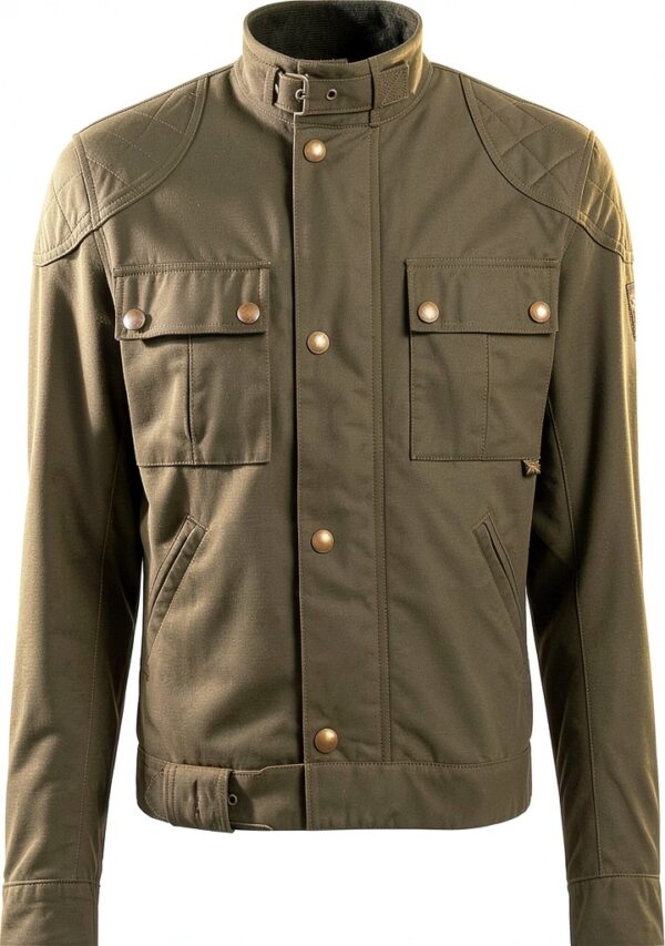 Belstaff Brooklands 2.0 Veste ciré de moto Vert foncé S-0